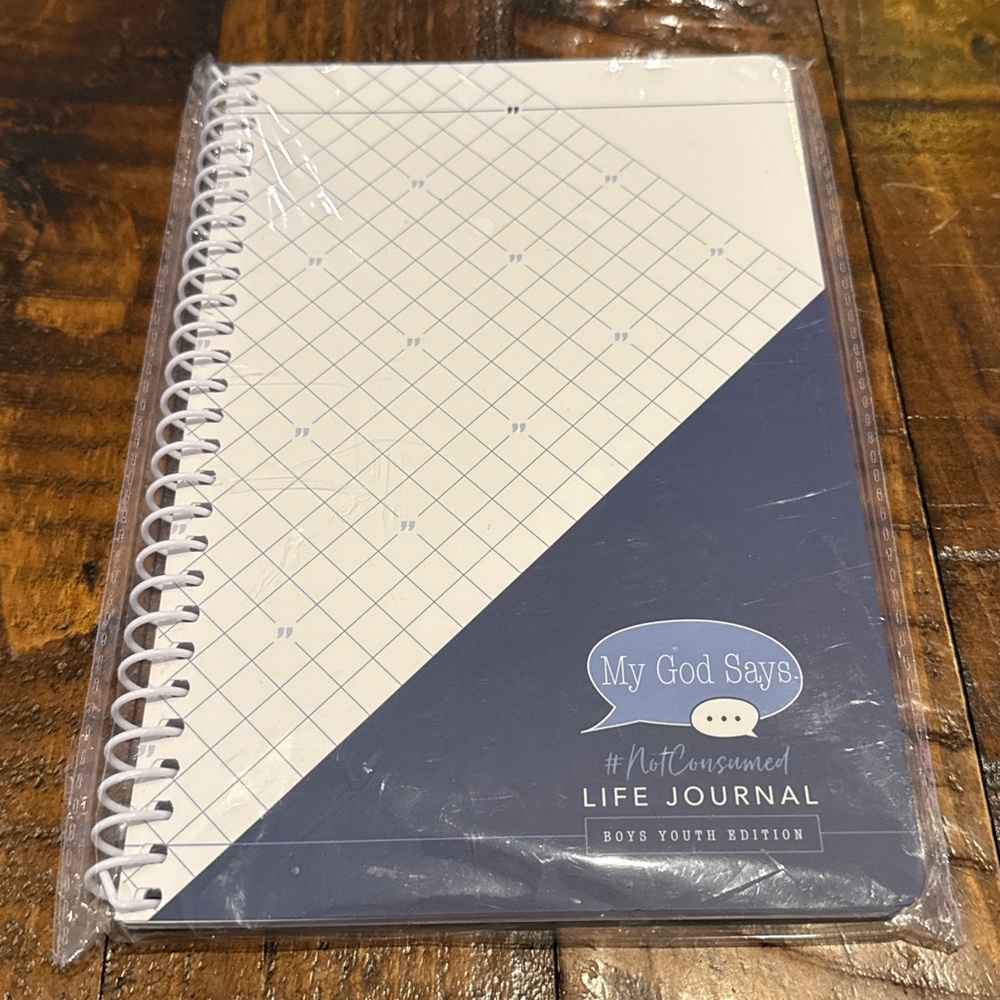 Not Consumed My God Says Life Journal Boys Youth Edition Christian Devotional